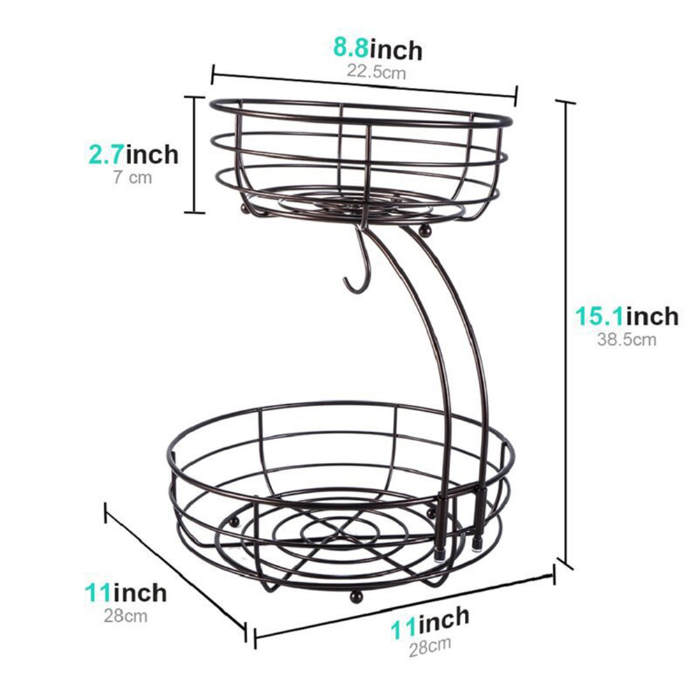 LMETJMA 2-stufiger Obstkorb fü – Compost Bin Countertop Bewertung und Preis