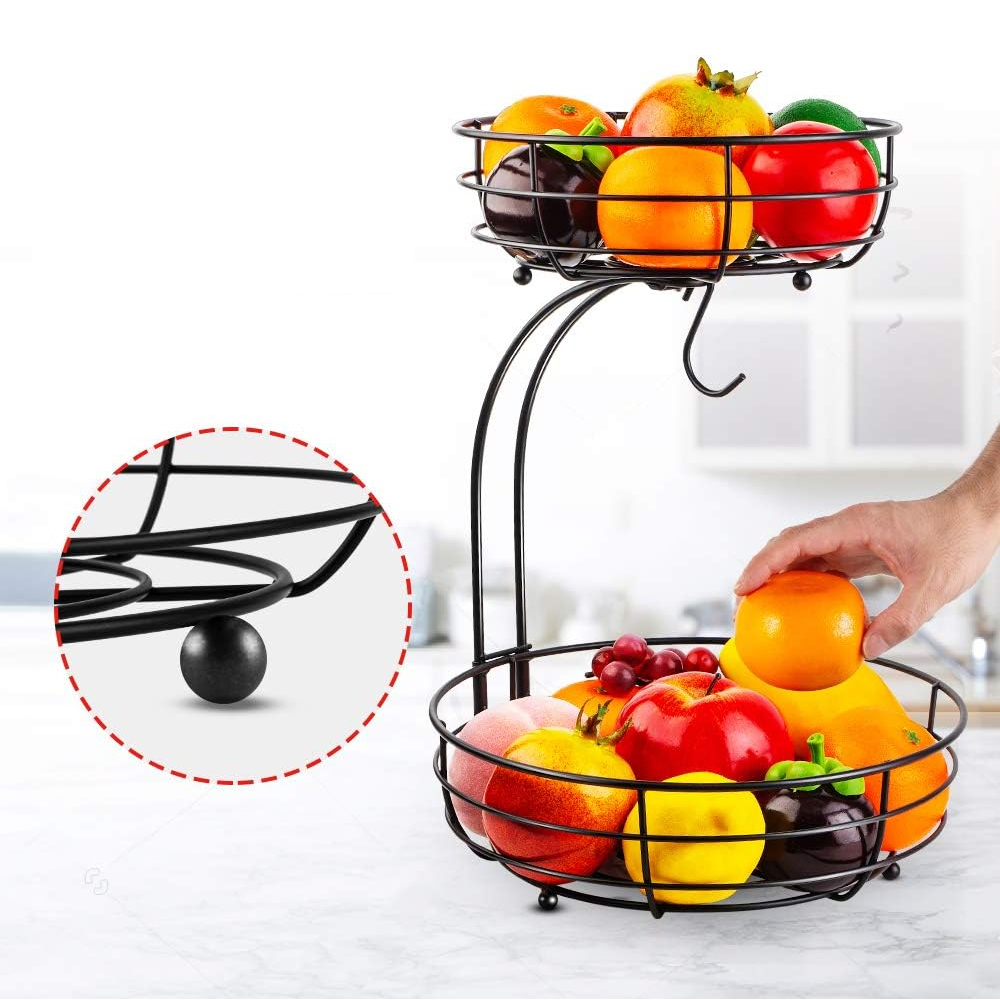 LMETJMA 2-stufiger Obstkorb fü – Compost Bin Countertop Bewertung und Preis