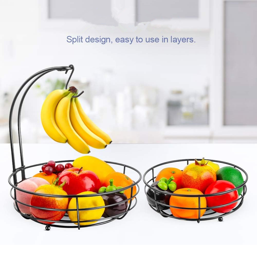 LMETJMA 2-stufiger Obstkorb fü – Compost Bin Countertop Bewertung und Preis